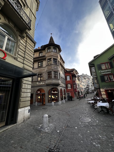 Bustling City Streets of Zürich