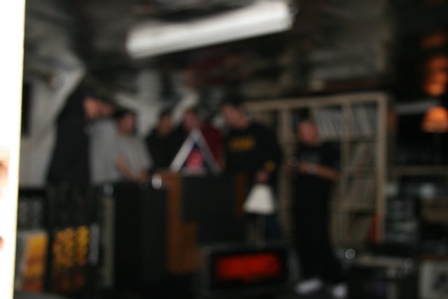 Blurry Group in a Game Room