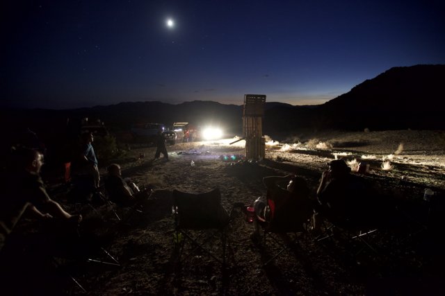 Moonlit Outdoor Gathering