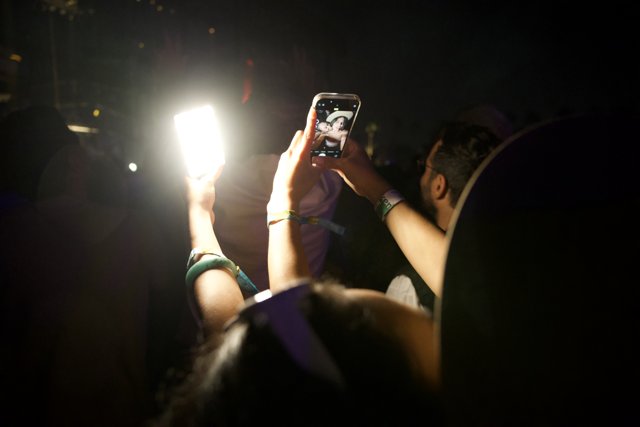Lights in Sync: Capturing Moments at Coachella 2024