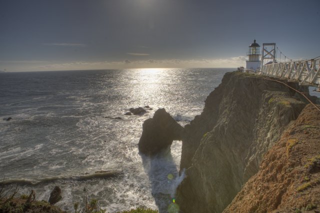 Majestic Lighthouse on the Cliff
