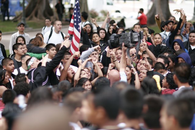 School Walkout Captured by Enthusiastic Photographers