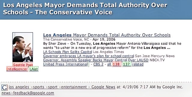 Los Angeles Mayor Takes Control
