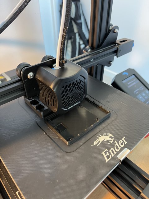 The Ender 3D Printer Atop the Table