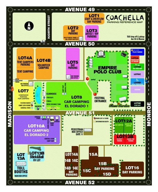 Coachella Concert Venue Map