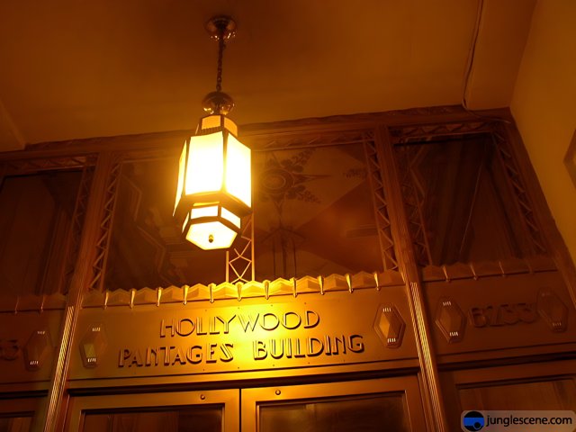 Hollywood Rangers Building Illuminated