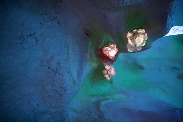 Aerial View of Crystal Clear Turquoise Waters with Rocks