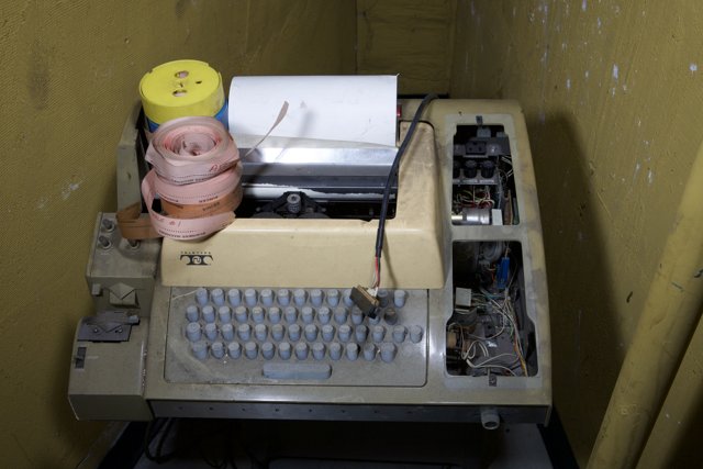 Vintage Typewriter Captured on Film