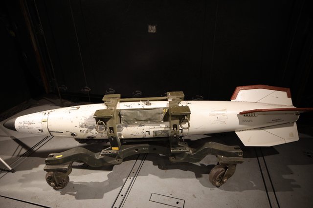 AIM-9 Sidewinder Missile Display on USS Hornet