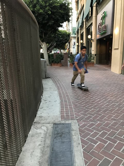 Skateboarding through the City