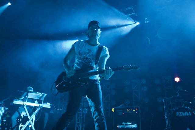 Blue Lights and Guitar Strings at Coachella 2008