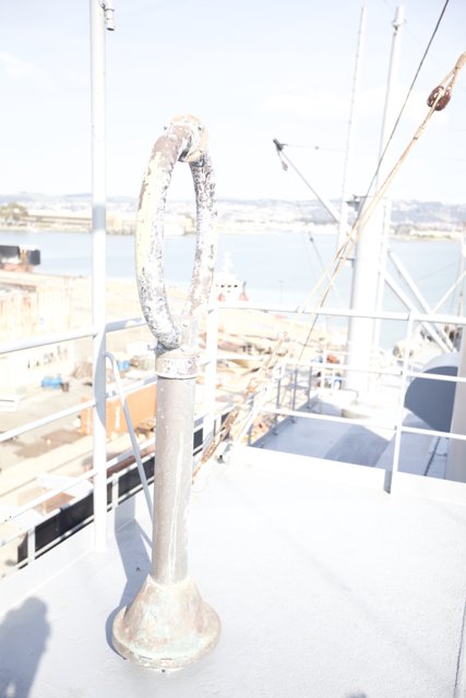 Rusty Handrail on a Ship