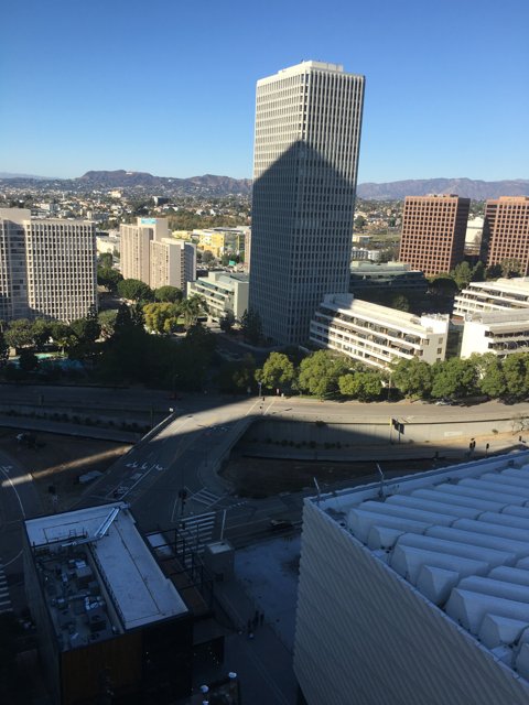 Sky-High View of LA Metropolis
