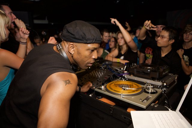 DJ in the Urban Night Club