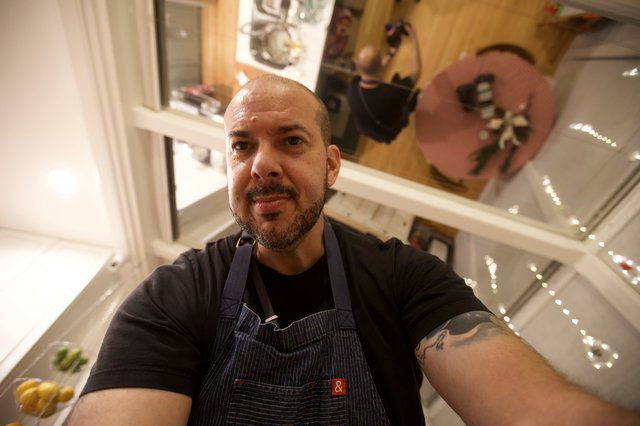 Chef's Kitchen Selfie on Christmas Morning