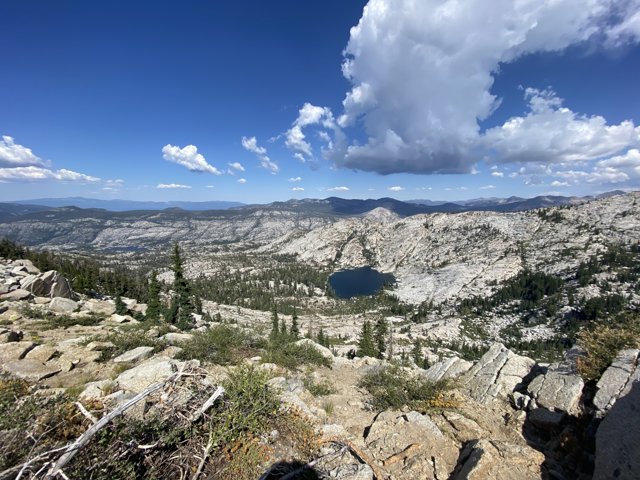 Majestic View of Desolation Wilderness and Georgetown Lake