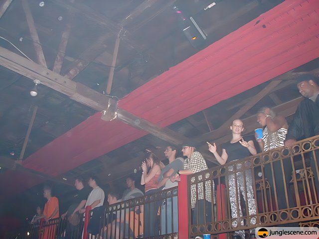 Crowd at Nightclub Balcony