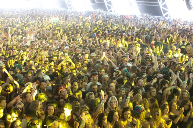 Yellow Lights and a Sea of Faces