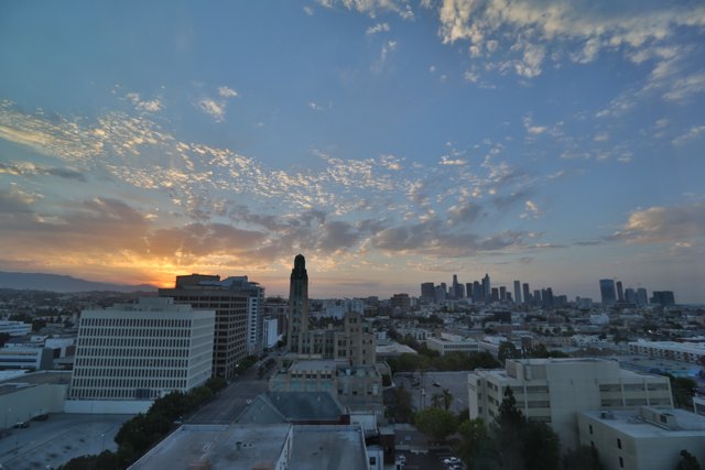 Sunset over the City of Angels