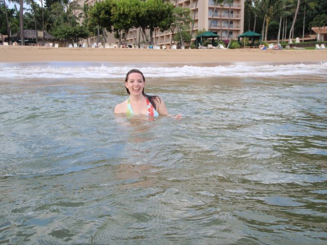 Joyful Ocean Swim at Hawaiian Beach Resort