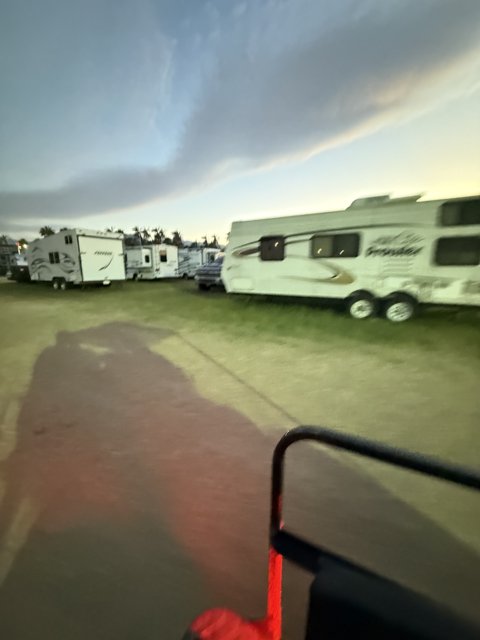 Evening Tranquility at the Caravan Park