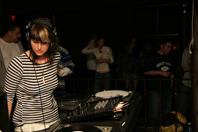 DJ Holly Lincoln-Smith rocking the club
