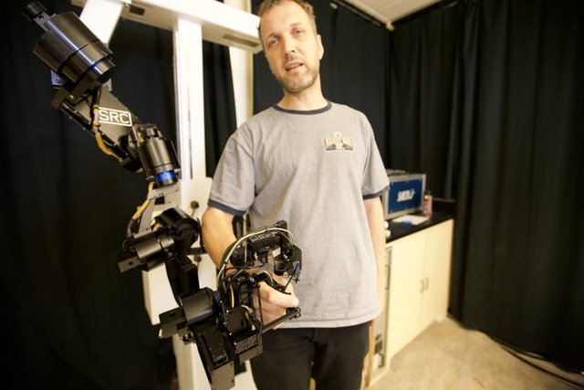 A Man with Robotic Arm