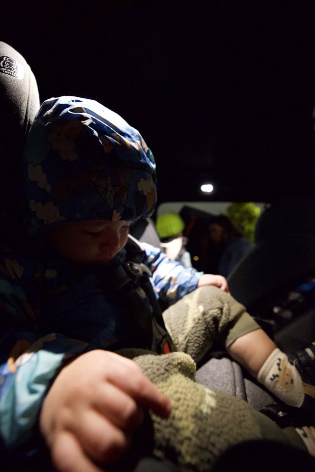 Nighttime Child Safety Check in Cycling Gear