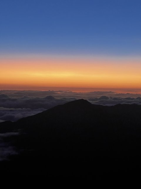 Majestic Sunset over the Haleakalā Mountains