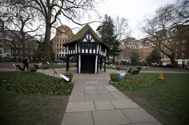 Historic Tudor Pavilion in London Garden Square