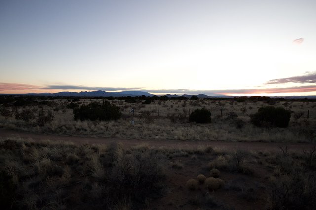Desert Twilight Over New Mexico Mountains