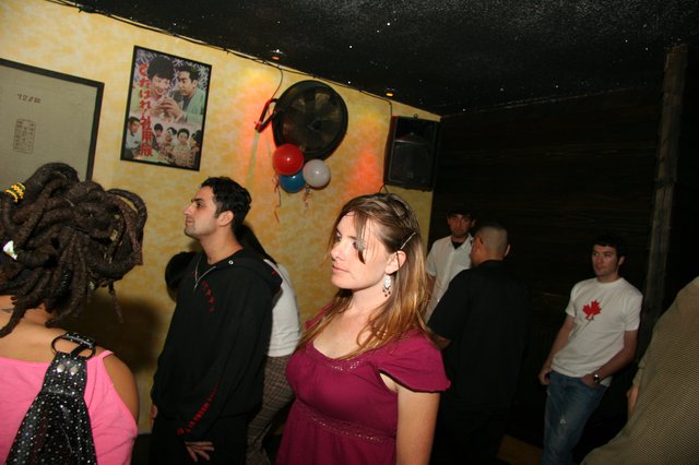 Nightclub Party Crowd in Dim Venue 2005