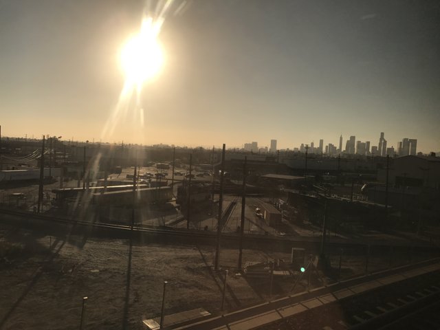 Setting Sun over the Metropolitan City