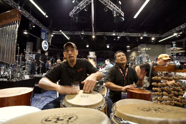 Drumming Duo at NAMM Convention