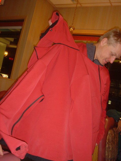 Stylish Man with a Red Jacket
