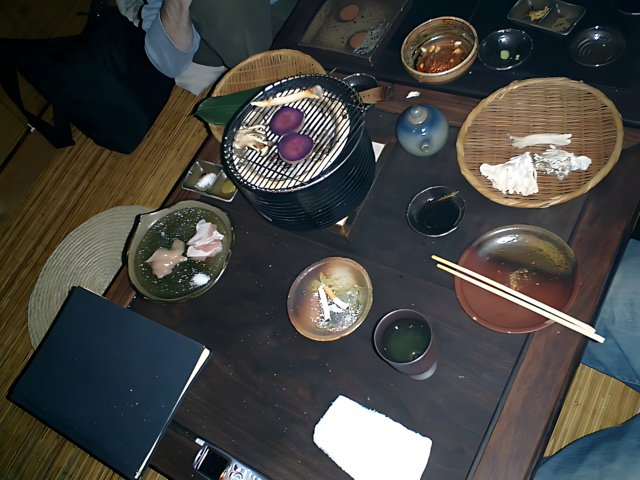 A Delicious Meal on a Japanese Dining Table