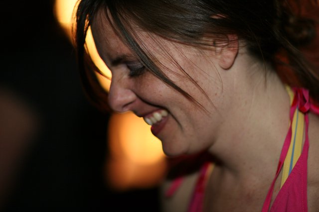 Joyful Laughter in Warm Golden Light