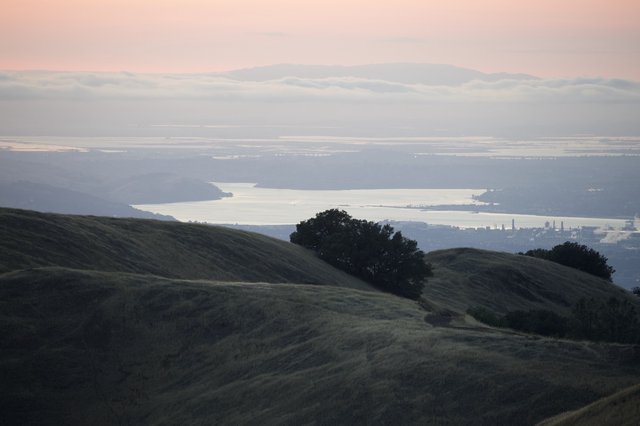 Golden Hour Rolls Over San Francisco Bay From Diablo