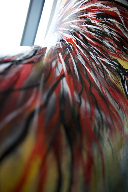 Artistic Avian Splendor in Close-Up