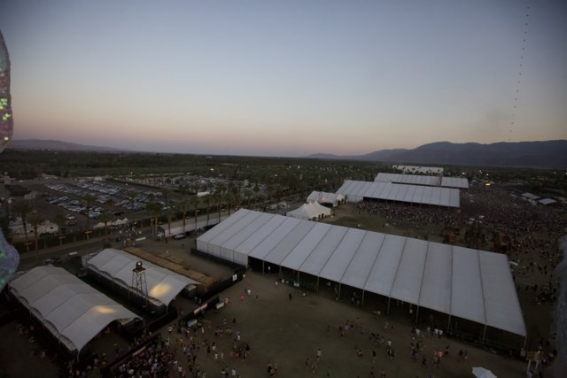 Crowd Gathering at Coachella Festival