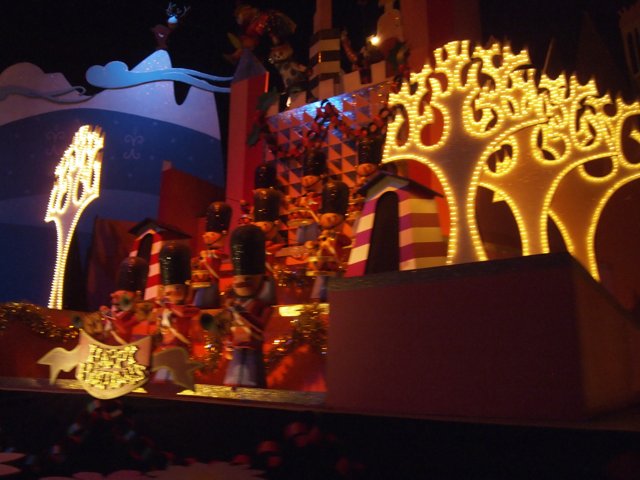 A Festive Christmas Village at Disneyland