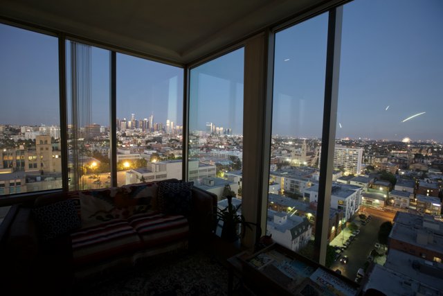 Cityscape from a Penthouse Apartment
