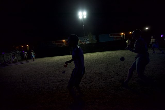 Nighttime Frisbee Fun