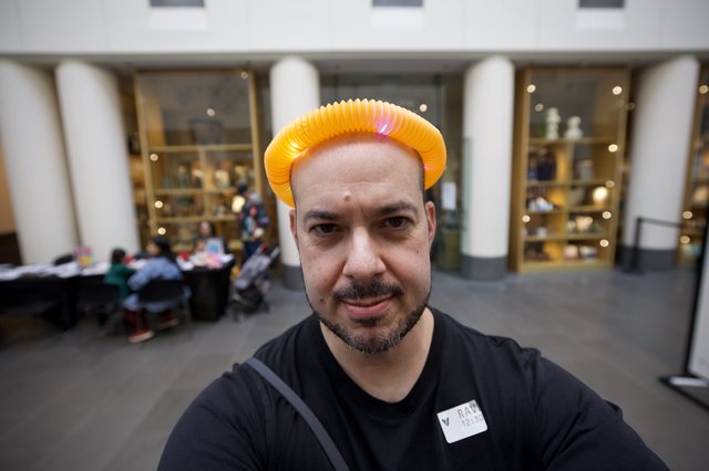 Selfie at Baby Rave Event in Museum