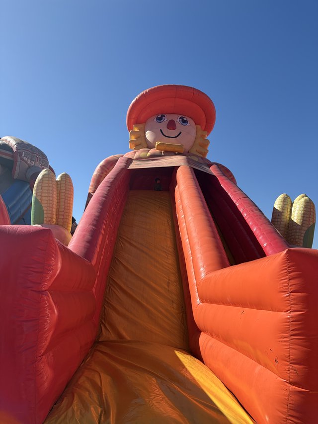 Giant Inflatable Slide at Autumn Festival