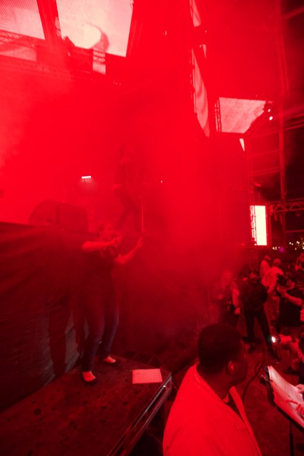 Red Smoke Concert Chaos
