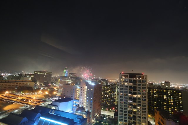 4th of July Fireworks over the City