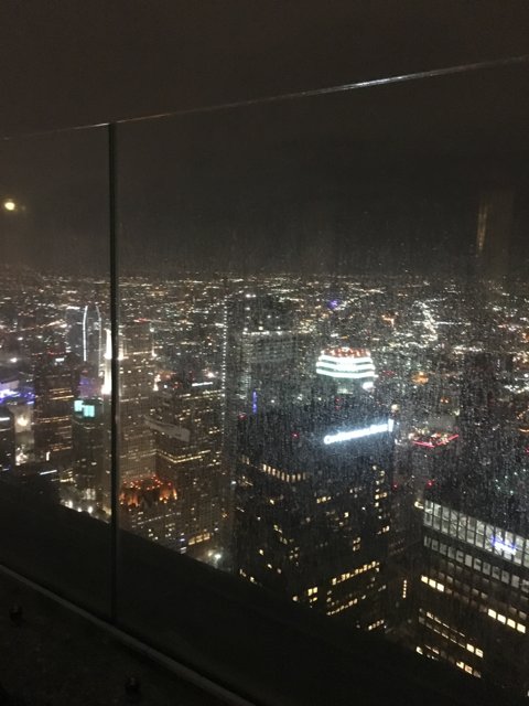A Night Skyline Above a Metropolis
