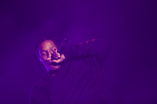 A$AP Rocky rocks the mic at Coachella