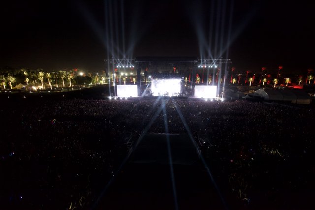Shining Lights on a Crowded Stage at Coachella